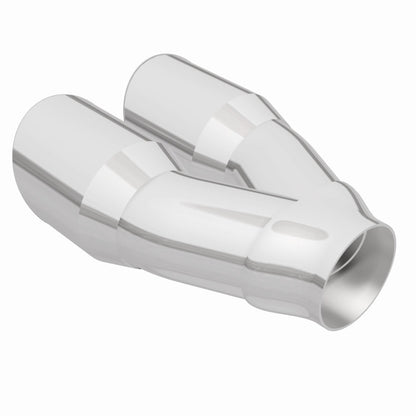Magnaflow Double Wall 3in Dual Round Polished Tip 2.25in Inlet 35226 35226 360 Degree Image Set