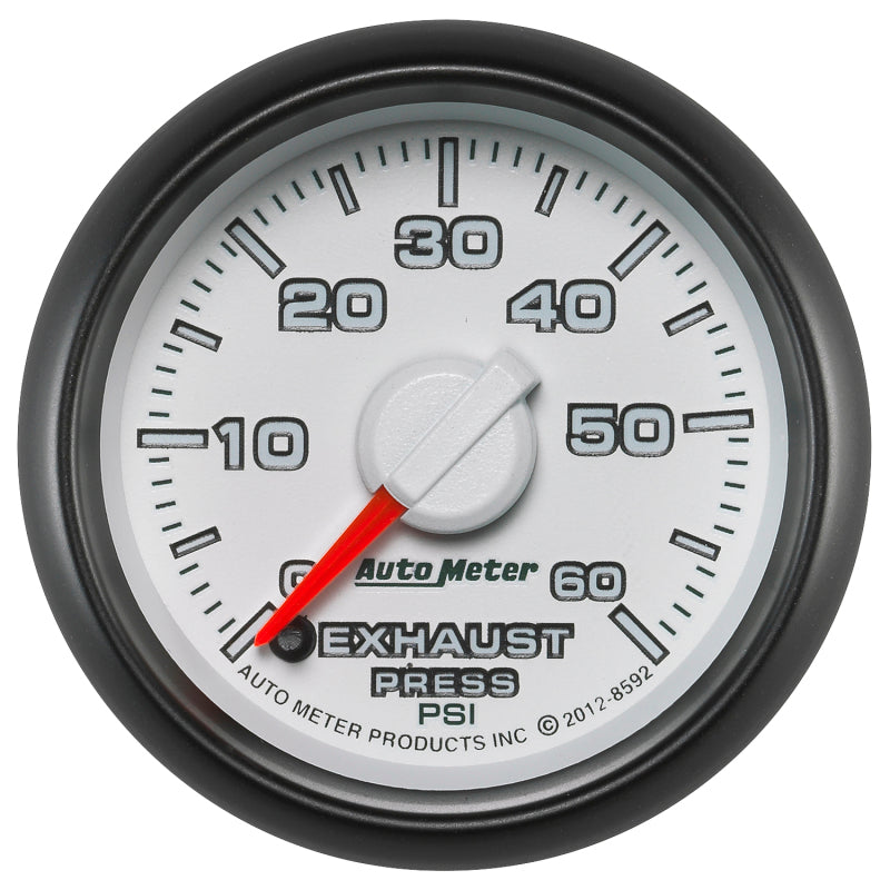 AutoMeter Gauge Exhaust Press. 2-1/16in. 60PSI Stepper Motor Ram Gen 3 Factory Match 8592 8592 Photo - Primary