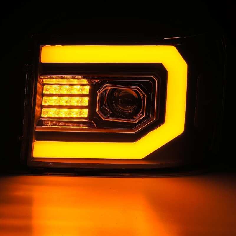 AlphaRex 07-13 GMC Sierra 1500 (No Clsc) LUXX-Series LED Proj HL Jet Blk w/Actv Lgt & Seq.Sig / DRL 880097 880097 User 3