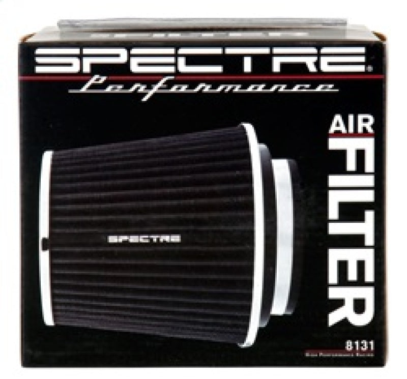 Spectre Adjustable Conical Air Filter 5-1/2in. Tall (Fits 3in. / 3-1/2in. / 4in. Tubes) - Black 8131 8131 Photo - in package