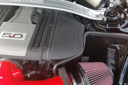 J&L 2018-2023 Ford Mustang GT Driver Side Oil Separator 3.0 - Black Anodized 3024D-B 3024D-B Photo - Mounted