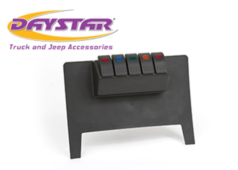 Daystar 2007-2018 Jeep Wrangler JK 2WD/4WD (Auto Trans) - Black Lower Switch Panel (w/ Switches) KJ71038BK KJ71038BK Photo - Primary