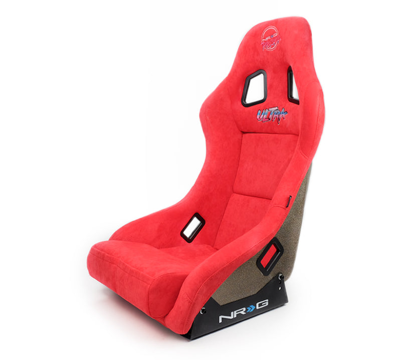NRG FRP Bucket Seat ULTRA Edition - Medium (Red Alcantara/Pearlized Back) FRP-303RD-ULTRA FRP-303RD-ULTRA Photo - Primary
