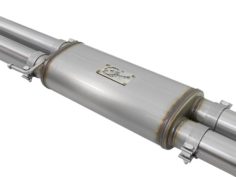 aFe MACH Force-Xp 3in Stainless Steel Cat-Back Exhaust System w/Black Tip: 49-43045-B Photo - Unmounted