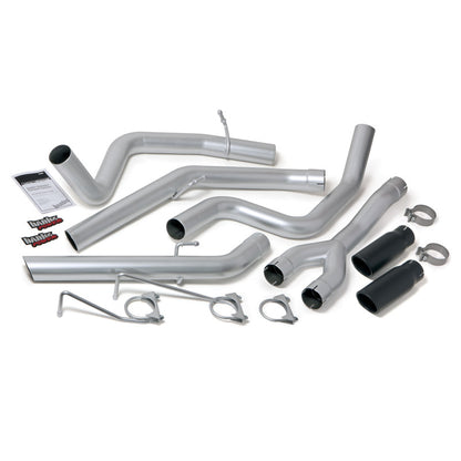 Banks Power 14-15 Dodge Ram 1500 3.0L Diesel Monster Exhaust System - SS Dual Exhaust w/ Black Tips 48602-B 48602-B Photo - Primary