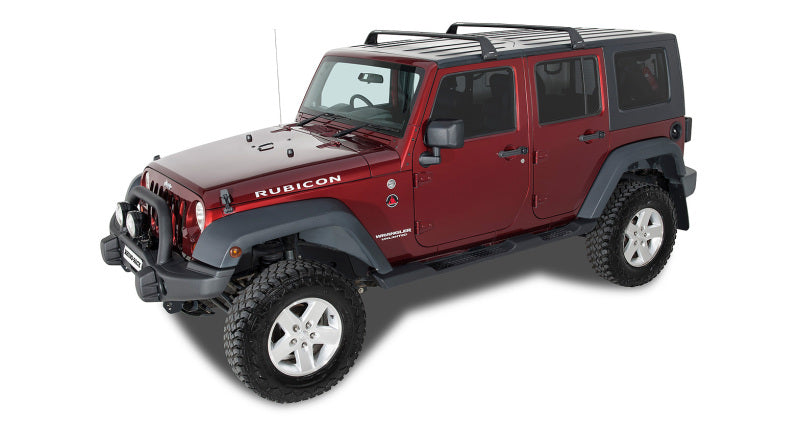 Rhino-Rack 07-22 Jeep Wrangler JK/JL 4 Door Hard Top Vortex SG 2 Bar Roof Rack - Black SG59 SG59 Photo - Primary