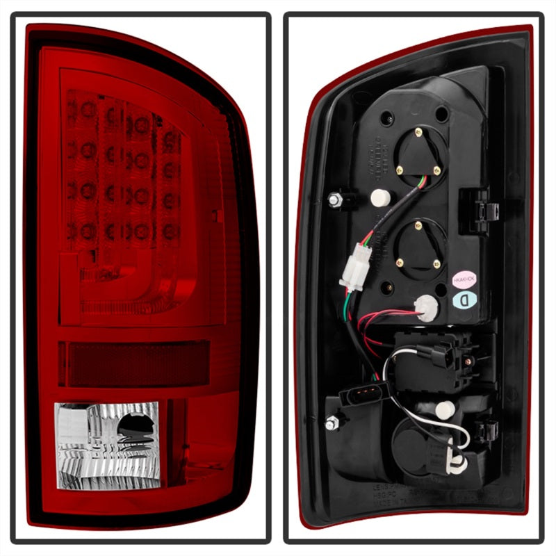 Spyder Dodge Ram 07-08 1500 Version 2 LED Tail Lights - Red Clear ALT-YD-DRAM06V2-LED-RC 5081971 5081971 Photo - Unmounted