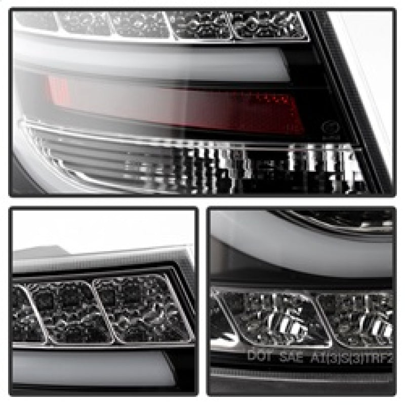 Spyder Audi A6 05-08 4Dr Sedan( not fit Quattro) Light Bar LED Tail Lights Blk ALT-YD-AA605-LBLED-BK 5079602 5079602 Photo - Unmounted