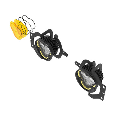 KC HiLiTES FLEX ERA 3 Dual Mode SAE Fog Lights - 2-Light Master Kit for Jeep JL/JT Sport Bumpers 97148 97148 User 2