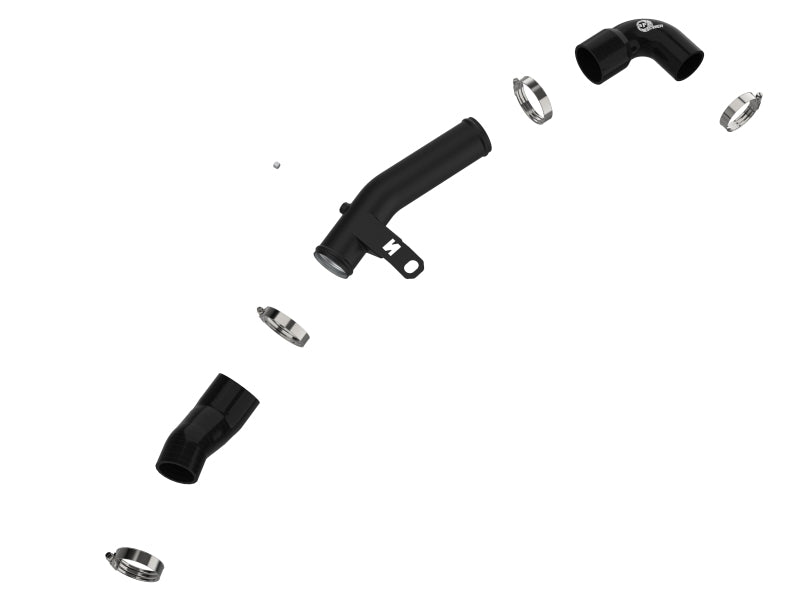 aFe 19-22 Hyundai Veloster N L4 2.0L (t) BladeRunner 2-1/2in Aluminum Hot Charge Pipe - Black 46-20646-B 46-20646-B Photo - Unmounted
