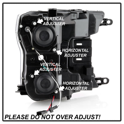 Spyder 18-19 Ford F-150 Projector Headlights - Halogen Model Only - Black PRO-YD-FF15018-LB-BK 5086624 5086624 Photo - Unmounted