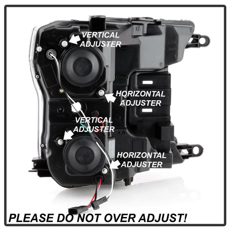 Spyder 18-19 Ford F-150 Projector Headlights - Halogen Model Only - Black PRO-YD-FF15018-LB-BK 5086624 5086624 Photo - Unmounted