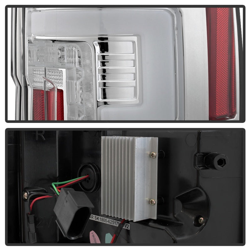 Spyder 17-18 Ford F-250 Super Duty (Excl LED Models) LED Tail Lights - Chrome (ALT-YD-FS17-LED-C) 5085573 5085573 Photo - Unmounted