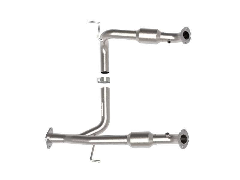 aFe Toyota Tacoma 05-15 V6-4.0L Twisted Steel Y-Pipe w/ Cat 48-46006-RC 48-46006-RC Photo - Unmounted