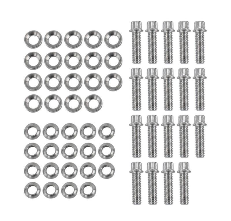 Race Star Pro Forged Bead Lock Bolt Kit 5/16-18 x 1.12in. 12pt Bolt w/Washers (Set of 19) - Chrome 630-56181-C19 630-56181-C19 User 1