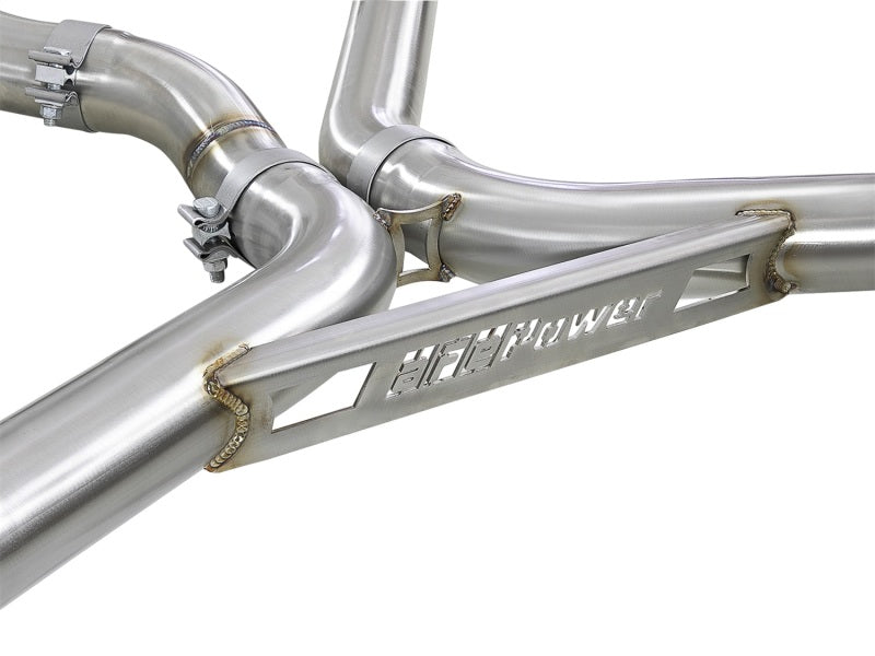 aFe MACH Force-XP 3-1/2 IN 304 Stainless Steel Cat-Back Exhaust System 49-36342-B Photo - Unmounted