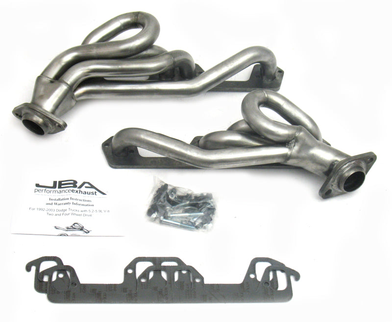 JBA 96-03 Dodge Truck 5.2L/5.9L Magnum 1-1/2in Primary Raw 409SS Cat4Ward Header 1945S-1 1945S-1 Photo - Primary