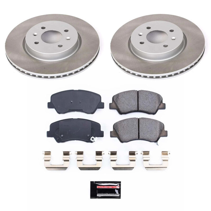 PowerStop Power Stop 12-17 Kia Rio Front Semi-Coated Rotor Kit SC6499 SC6499 Photo - Primary
