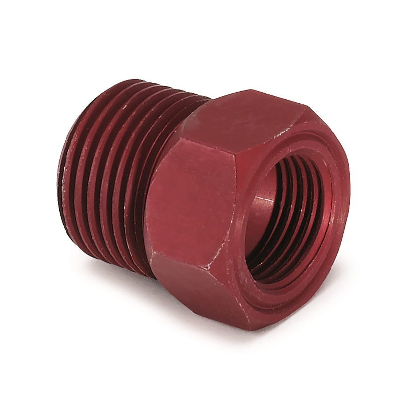 Autometer Fitting, Adapter, 1/2" Npt Male, Aluminum, Red, For Mech. Temp. Gauge 2273 Photo - Primary