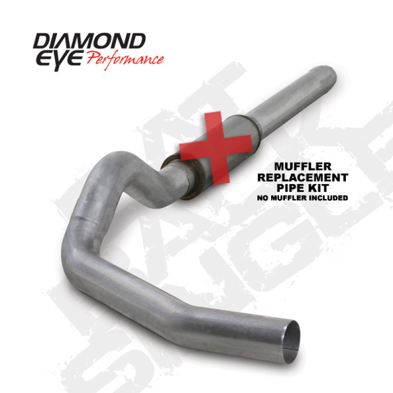 Diamond Eye Performance Diamond Eye KIT 5in CB MFLR RPLCMENT PIPE SGL AL: 2004.5-2007.5 DODGE CUMMINS 600 K5244A-RP K5244A-RP Photo - Primary