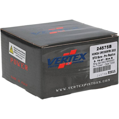 Vertex Pistons Vertex Piston 22-24 Honda CRF 250 R 250cc Forged Replica Piston Kit 24575B 24575B Photo - Primary
