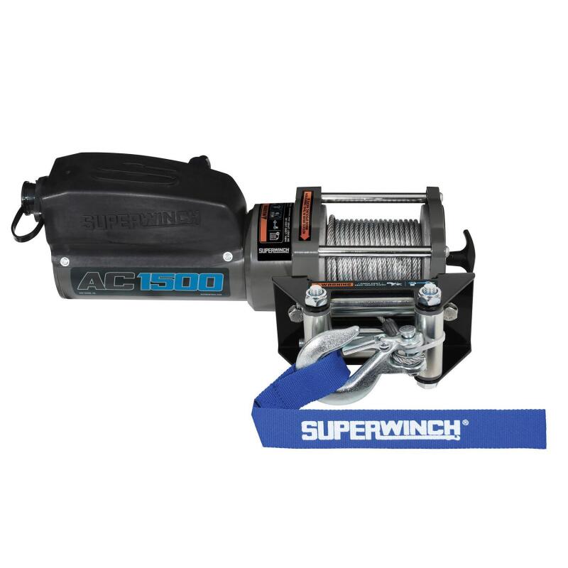 Superwinch 1500lb Winch 1.1HP 120V 1/8in x 35ft Wire Rope SUP1715001 1715001 Photo - Primary