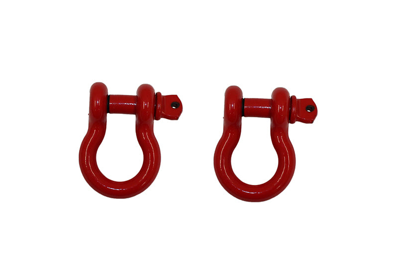 Fishbone Offroad D Ring 3/4In Red 2 Piece Set FB21038