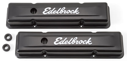 Edelbrock Valve Cover, Signature Series, Chevrolet, 1959-1986 262-400 CID V8 4443 Photo - Primary