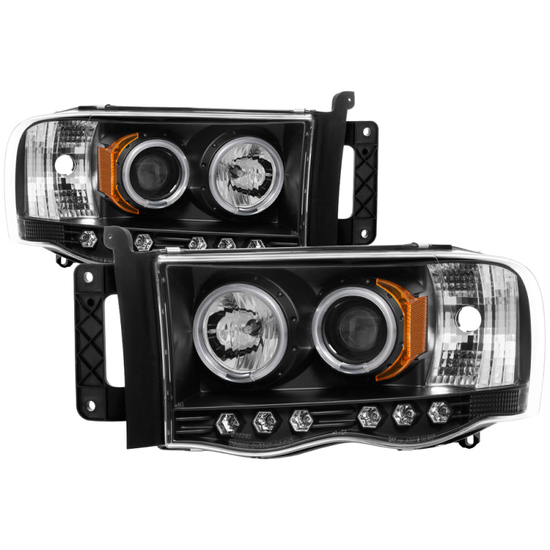 Spyder Dodge Ram 1500 02-05 03-05 Projector Headlights CCFL Halo LED Blk PRO-YD-DR02-CCFL-BK 5009951 5009951 Photo - Primary