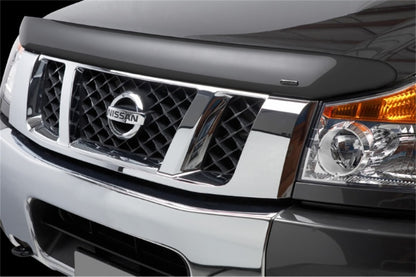 Stampede Vigilante Premium Hood Protector,Smoke,For 2004-2015 Nissan Titan 3411-2 Photo - Mounted
