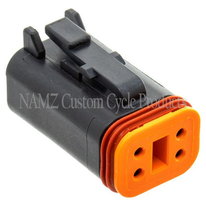 NAMZ Deutsch DT Series 4-Wire Plug & Wedgelock - Black (HD 72114-94BK) DP-4B DP-4B Photo - Primary
