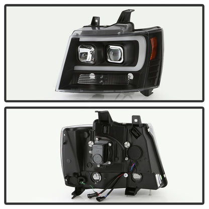 Spyder 07-14 Chevy Suburban/1500/2500/Tahoe V2 Projector Headlights All Blk PRO-YD-CSUB07V2-DRL-BKV2 5085986 5085986 Photo - Unmounted