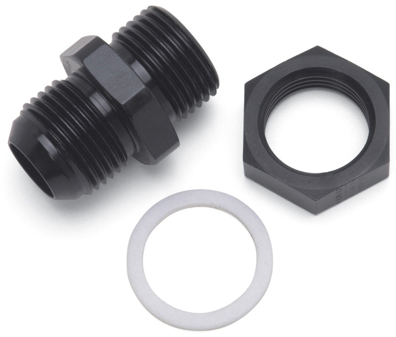 Russell -6 AN Fuel Cell Bulkhead (Black Finish) 670850 Photo - Primary