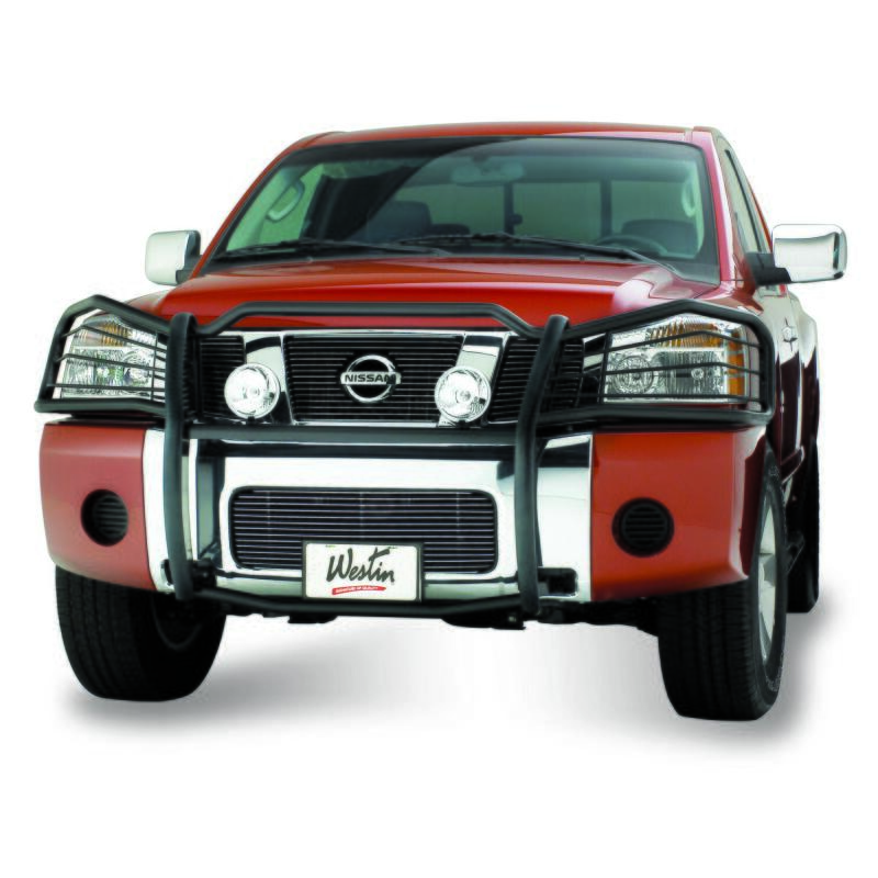 Westin 2004-2015 Nissan Titan/Armada Sportsman Grille Guard - Black 40-1485 40-1485 Photo - Mounted