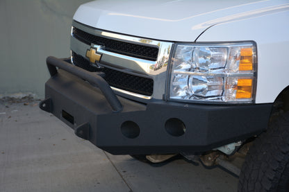 DV8 Offroad 07-13 Chevrolet Silverado 1500 Front Bumper - Black Powdercoat FBCS1-01 FBCS1-01 Photo - Mounted