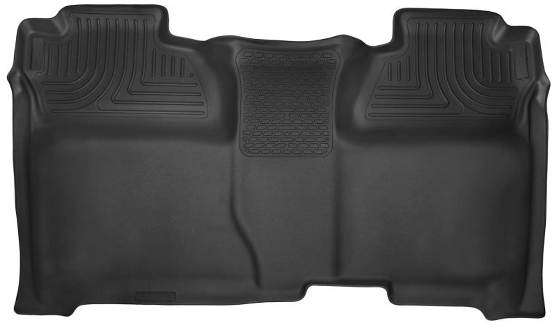 Husky Liners 14-15 Chevy Silverado Crew Cab X-Act Contour Black 2nd Row Floor Liner 53901 Photo - Primary