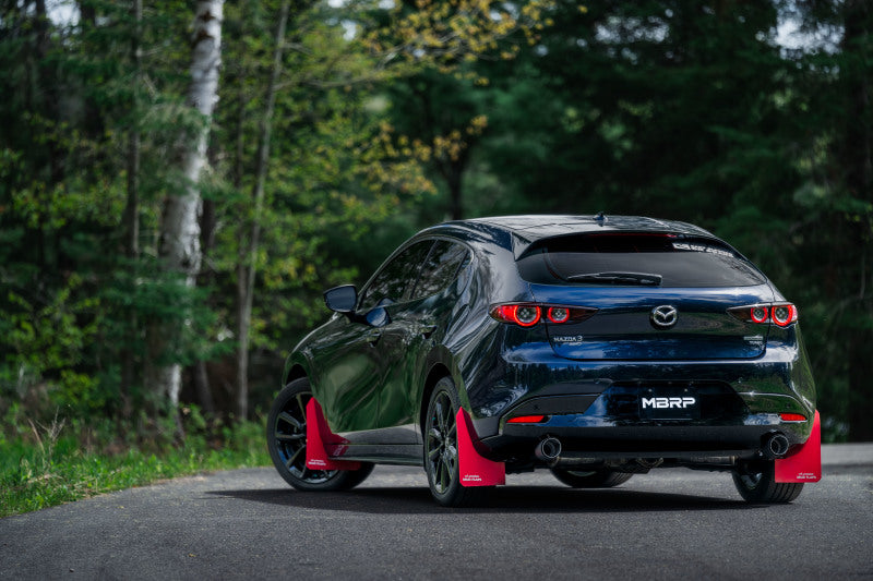 MBRP 19-23 Mazda 3 Hatchback T304SS 2.5in Axle-Back, Dual Rear Exit w/Carbon Fiber Tips S44503CF S44503CF Photo - lifestyle view