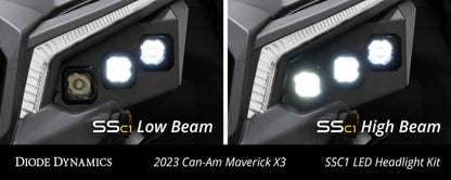 Diode Dynamics 17-24 Can-Am Maverick X3 C1 Headlamp Kit - Sport White ABL (Pair) DD7887 DD7887 User 6