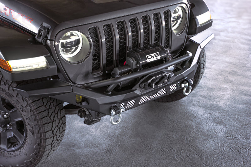 DV8 Offroad 07-18 Jeep Wrangler JK / 18-23 Wrangler JL / 20-23 Gladiator JT MTO Series Front Bumper FBJL-12 FBJL-12 Photo - Unmounted