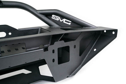 DV8 Offroad 2021+ Ford Bronco Modular Front Bumper Winch Capable w/ Auxiliary Light Mounts FBBR-02 FBBR-02 Photo - Close Up