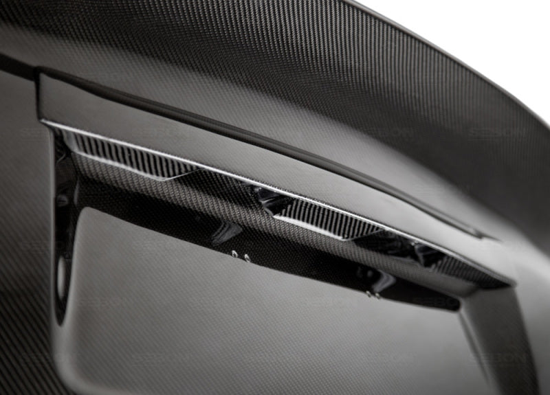 Seibon Carbon Fiber Trunk Lid For 2008-2014 Subaru WRX/STi 4DR TL0809SBIMP4D-C Photo - Primary