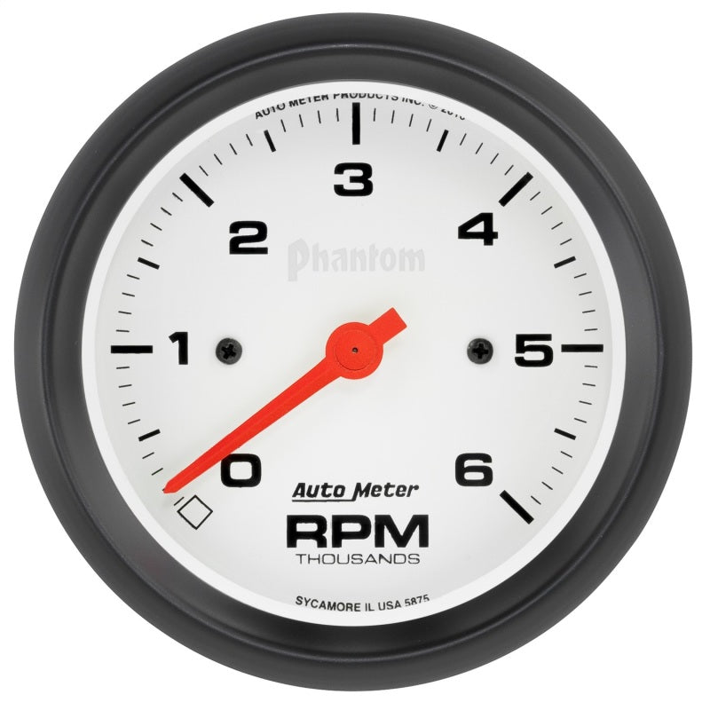 Autometer Gauge Tachometer, 3 3/8", 6K Rpm, In-Dash Phantom 5875 Photo - Primary