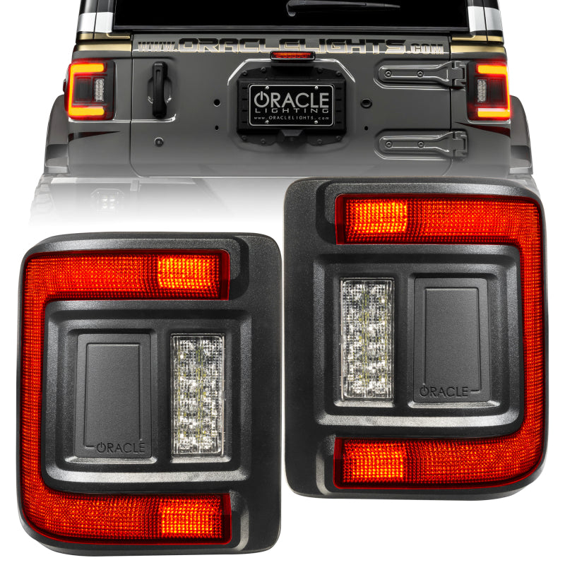 ORACLE Lighting Oracle 2018+ Jeep Wrangler Rubicon/Sport LED Flush Mount Tail Light - Tinted 5884-504-T 5884-504-T Photo - Primary
