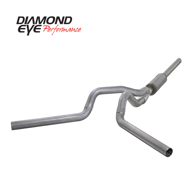 Diamond Eye Performance Diamond Eye KIT 4in CB MFLR RPLCMENT PIPE DUAL AL: 2004.5-2007.5 DODGE CUMMINS 600 K4236A-RP K4236A-RP Photo - Unmounted