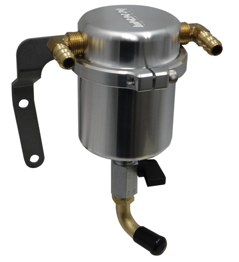 Moroso 14-19 Chevrolet Corvette (Non ZO6) Air/Oil Separator Catch Can - Large Body - Billet Aluminum 85524 85524 Photo - Primary