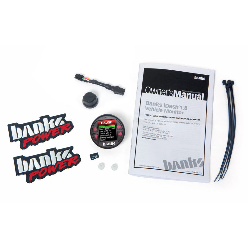 Banks Power iDash 1.8 DataMonster Universal CAN Gauge for use w/Banks 66761 Photo - Unmounted