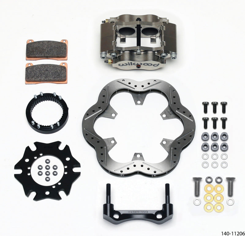 Wilwood Billet Narrow Dynalite Radial Mount Rear Inboard Sprint Kit 10.50in SuperAlloy Vented Rotor 140-11206 140-11206 Photo - Primary