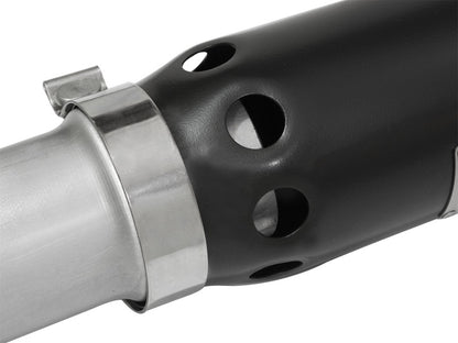 aFe Large Bore-HD 3-1/2in 409 Stainless Steel DPF-Back Exhaust System w/Bl 49-44064-B Photo - Unmounted