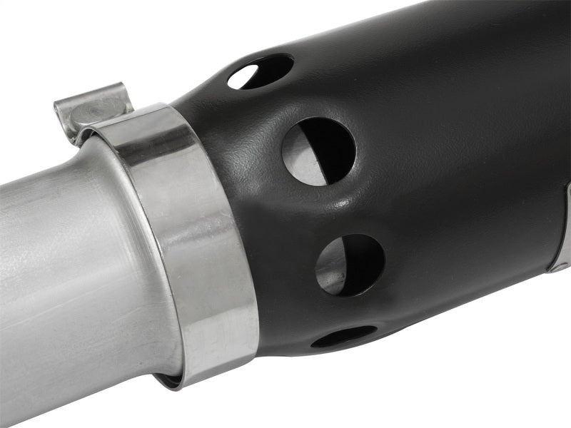 aFe Large Bore-HD 3-1/2in 409 Stainless Steel DPF-Back Exhaust System w/Bl 49-44064-B Photo - Unmounted