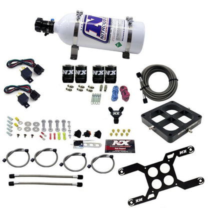 Nitrous Express Dominator Dual Stage Billet Crossbar Nitrous Kit (50-300 & 100-500HP) w/5lb Bottle 66047-05 66047-05 Photo - Primary